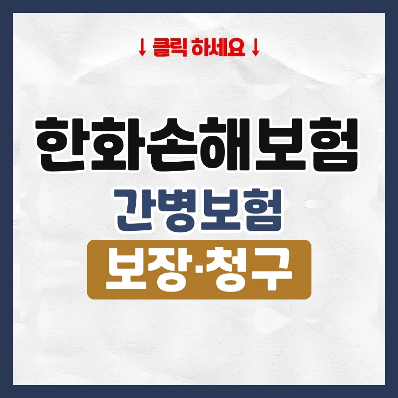 한화손해보험간병보험