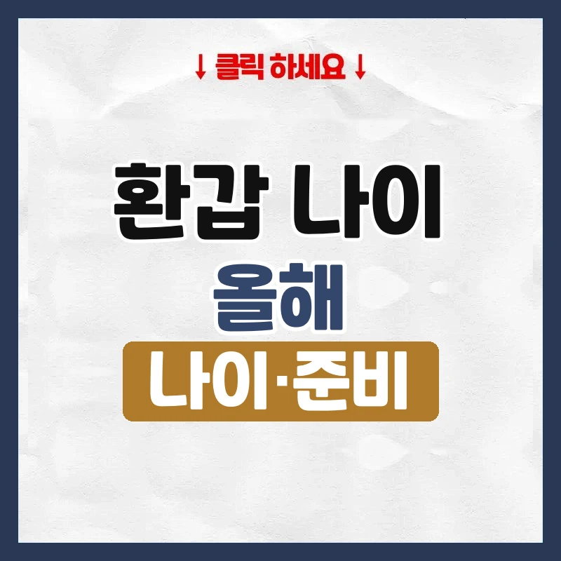 환갑 나이
